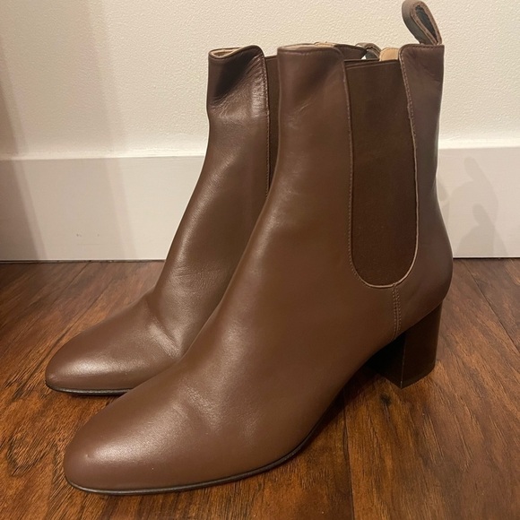 Kahmune London Mila Heeled Leather Boot Size 8 - Picture 1 of 4